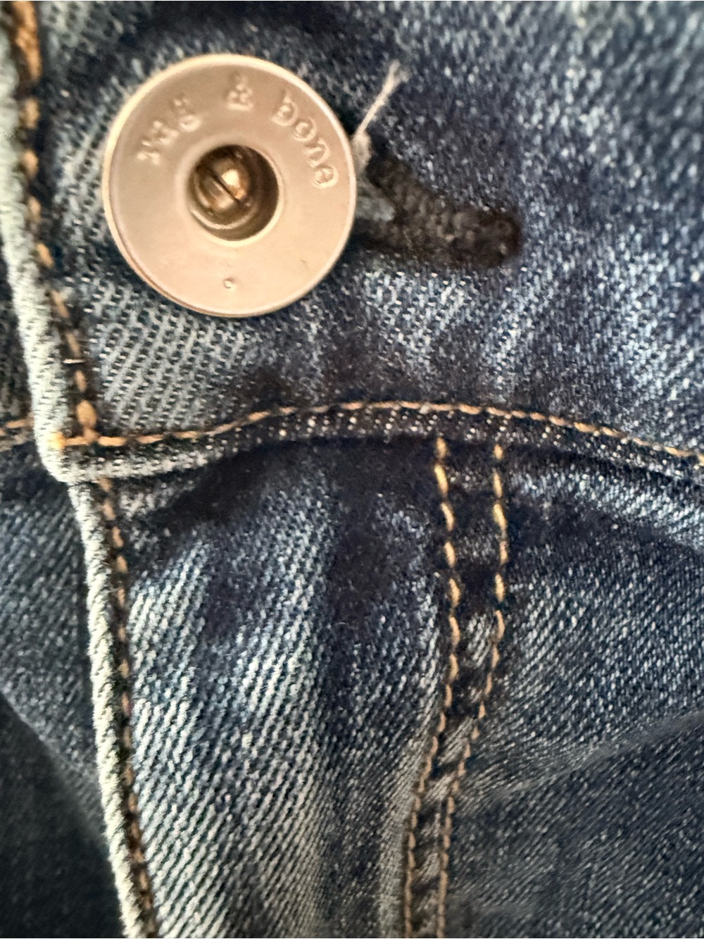 rag & bone Wide-Leg High-Rise Blue Jeans - Picture 4 of 6
